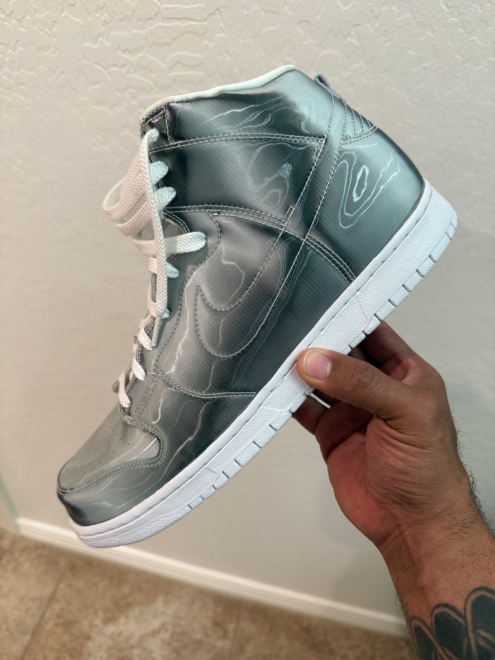 Nike Dunk High x CLOT Flux DH4444-900 Reflective Silver Men’s Size 13 - VNDS